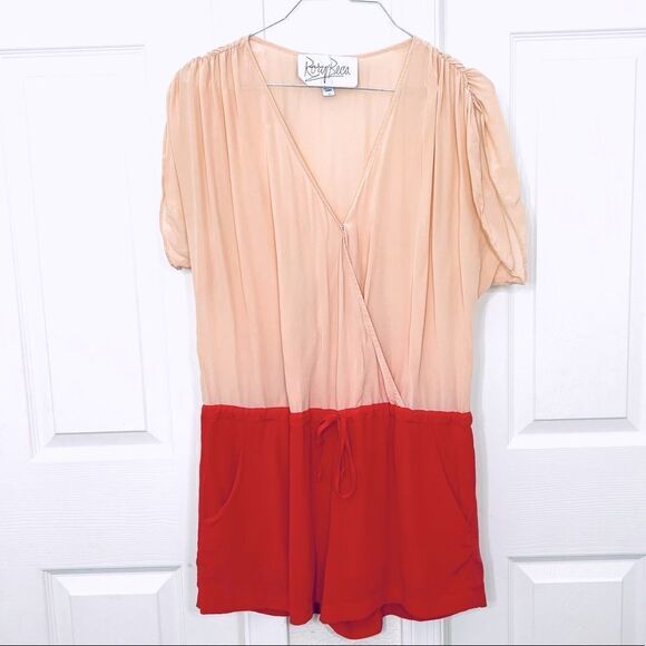 Rory Beca Loma Romper Shorts Silk Size Small - Picture 2 of 15